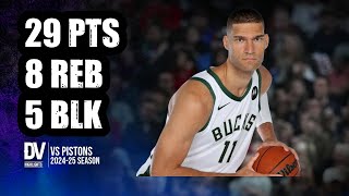 Brook Lopez vs Pistons 29 pts 8 reb 5 blk  Nov 13 2024  Regular Season [upl. by Poree309]