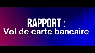 Rapport de Police Municipale Vol de Carte Bancaire [upl. by Jeniece754]