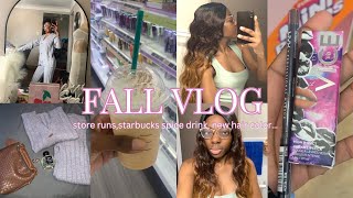 FALL VLOG  Im Back  Spice Drink  New Hair Color  Ulta Beauty [upl. by Hills115]