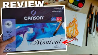 Canson Watercolor Papers Review [upl. by Derfnam879]