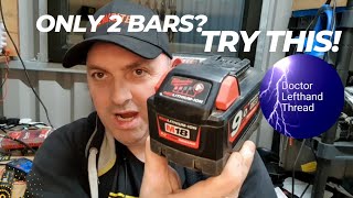 Milwaukee M18 Battery 2 Lights Only Easy Repair [upl. by Egamlat]