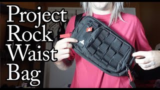 Project Rock Waist Bag Under Armour Review [upl. by Hindu]