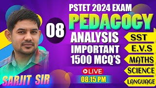 Crack The Exam With 1500 Key Questions  Day8 Pedagogy Analysis  Sst Evs Maths Sc [upl. by Xylina]