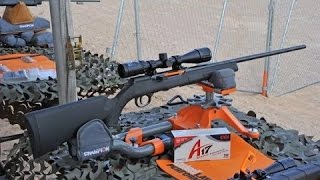 Savage Arms A17 17HMR Semiautomatic rimfire rifle at SHOT Show 2015 [upl. by Noillimaxam508]