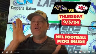 FREE NFL Football Picks today 9524 Baltimore Ravens vs Kansas City Chiefs [upl. by Changaris924]