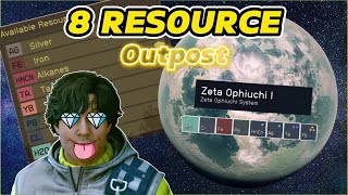 How to get a 8 Resource Starfield Outpost Outpost Placement Guide [upl. by Zorine368]