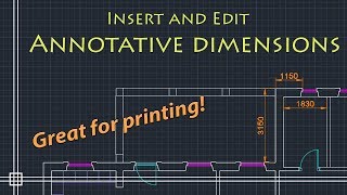 AutoCAD Basics  Annotative Dimensions must watch  very useful for printing [upl. by Edgell977]