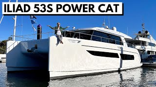 ILIAD 53S POWER CATAMARAN Luxury LongRange OceanCapable Liveaboard Yacht Tour [upl. by Nissa868]