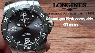 Longines hydroconquest 41mm ceramic bezel insert 72hr power reserve Almost perfect [upl. by Anirt99]