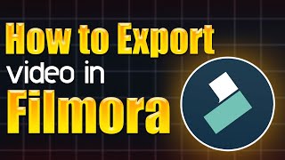 How to export video in Filmora  Step by Step Guide [upl. by Affra]