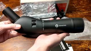 Simmons Blazer 2060x60mm Spotting Scope Unboxing [upl. by Philomena430]