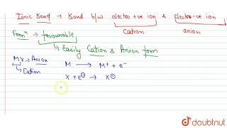 Write the favourable factors for the formation of ionic bond [upl. by Nivk]