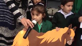 Ghora jaldi chalo rey song kids performing at school [upl. by Boaten]