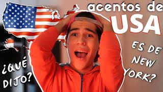 😲Así SUENAN LOS diferentes acentos en INGLÉS  ACENTOS EN ESTADOS UNIDOS  Speak beleza [upl. by Ariel91]