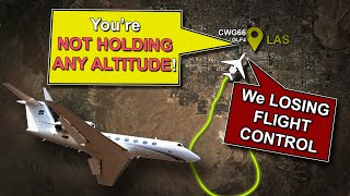 Airplane CANT MAINTAIN altitude Flight Control PROBLEMS during climb REAL ATC [upl. by Artekal674]