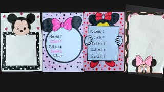 4 Cute Front Page Designs for Project  Border designs for Assignment Project Note book [upl. by Leviralc203]