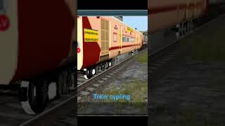 Train cupling railsim railtrack thirdrail regionaltrains trainz railcoach driverlesstrains [upl. by Walsh]