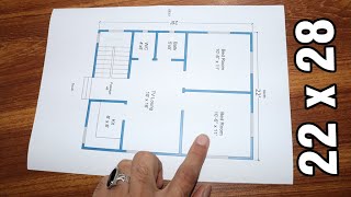 22 x 28 House Plan  Best House Plan [upl. by Gnihc]