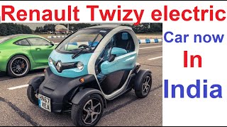 Renault Twizy small electric car now in India  Renault Twizy small electric car pricebattery range [upl. by Grefer]