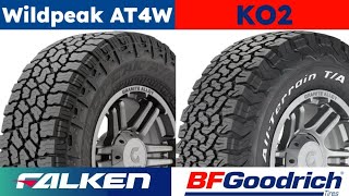 Falken Wildpeak AT4W vs BFGoodrich All Terrain TA KO2 [upl. by Ardie]