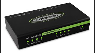 MAudio MIDISPORT 4x4 Anniversary Edition  4in4out MIDI Interface 64x64 Discrete Overview [upl. by Aipmylo782]