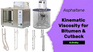 ASTM D2170 Kinematic Viscosity for Asphaltcutback اللزوجة الكينيماتيكية للبيتومين MCRC [upl. by Adahs]