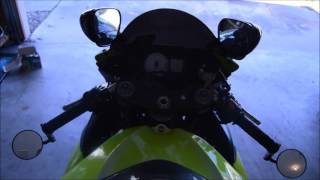 2006 gsxr handlebar mirrors install [upl. by Lad791]