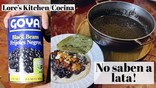 DELICIOSOS FRIJOLES DE LATA CON UN TOQUE MEXICANO  FACILES  Lores KitchenCocina [upl. by Annayat918]