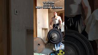 STRICT BICEPS CURL TRAINING CERTIFIED WRPF OFFICIAL EZ–BARBELL strictcurl powerlifting sports [upl. by Shulamith506]