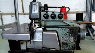 Willcox amp Gibbs 500  IV Type 515Industrial overlocking sewing machine 5004 [upl. by Huppert]