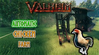 Automatic Chicken Farm 🐔  Valheim 2024 [upl. by Seagrave]