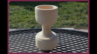 Tutorial FAI DA TE Coppa in legno al tornio  wooden cup on the lathe TUTORIAL [upl. by Dnomyaw427]