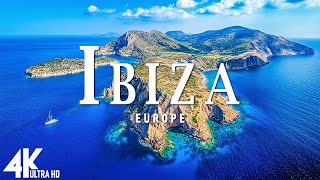 FLYING OVER IBIZA IN 4K UHD • Stunning Aerial Footage Scenic Relaxation Film with Calming Music [upl. by Ashby]