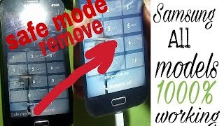 Safe mode how to remove Sanmsung all models 1000 woreing [upl. by Kyle516]