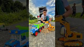 RC Excavator VS Dumper Truck Unboxing shorts unboxing excavator truck [upl. by Janeva]