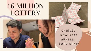 16 Million CNY TOTO draw We Won… [upl. by Dragoon]