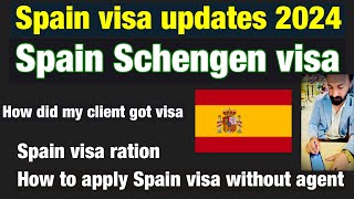 Spain visit visa update 2024 Spain Schengen visa  Spain paper process [upl. by Avi478]