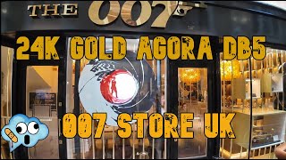 Agora Models 24k Gold Aston Martin DB5 007 store tour at Burlington Arcade Piccadilly in London [upl. by Annadroj815]