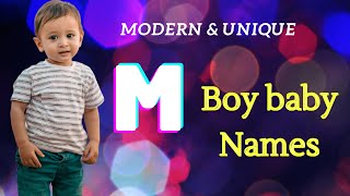 M Letter Boy baby names  Baby names Modern and Unique  Baby names [upl. by Ljoka]