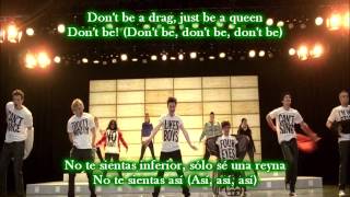 Glee  Born this way  Sub spanish with lyrics [upl. by Clementina]