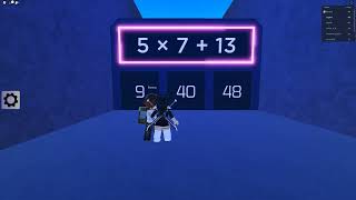 roblox math obby [upl. by Eedya]