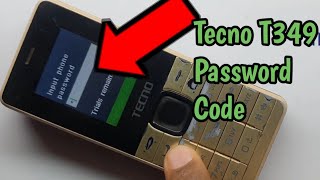 tecno t349 input phone password all tecno keypad mobile password unlock [upl. by Orsino]