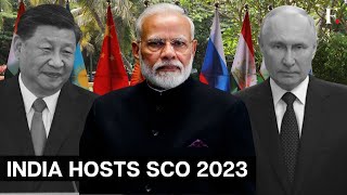 SCO Summit 2023 LIVE India Chairs SCO Summit Virtually  Putin Xi Jinping Shehbaz Sharif Attend [upl. by Winonah280]