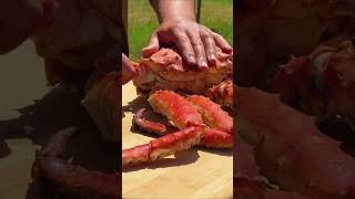 I Cook Giant King Crab with Signature Sauce A Gourmet Dish by the Sea 😋👌outdoorcooking foodie [upl. by Nnaylime]