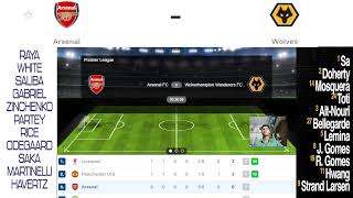 Arsenal vs Wolves Live Stream Premier League England EPL Football Match Today Commentary [upl. by Desta126]