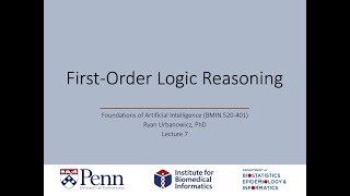 First Order Logic Solved Problems  Part 1 [upl. by Atilamrac]