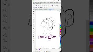 Artistic media tool in coreldraw coreldraw ytshorts shorts tutorial design [upl. by Yborian]