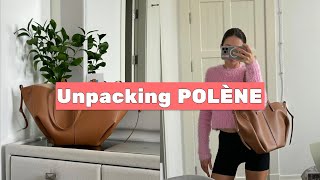 Unpacking Polene Cyme Bag  Распаковка новой сумки от бренда Polene [upl. by Arretnahs]