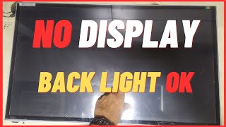 How to repair LED TV no display but back light ok  টিভিতে ছবি আসে না [upl. by Ain]