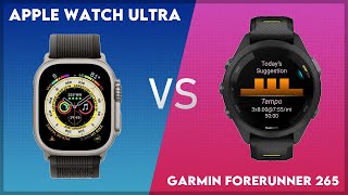 Apple Watch Ultra vs Garmin Forerunner 265 Comparison [upl. by Durgy423]